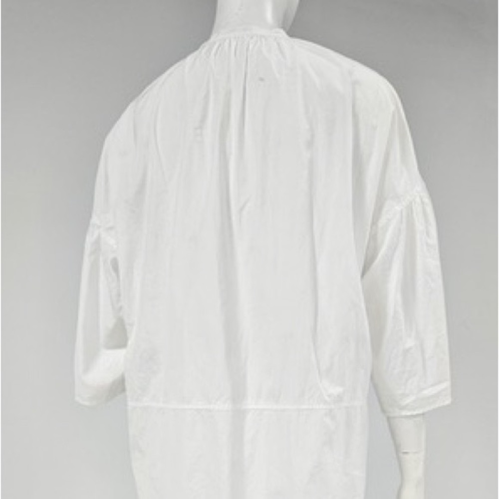 Tome White Oversized Shirt Dress